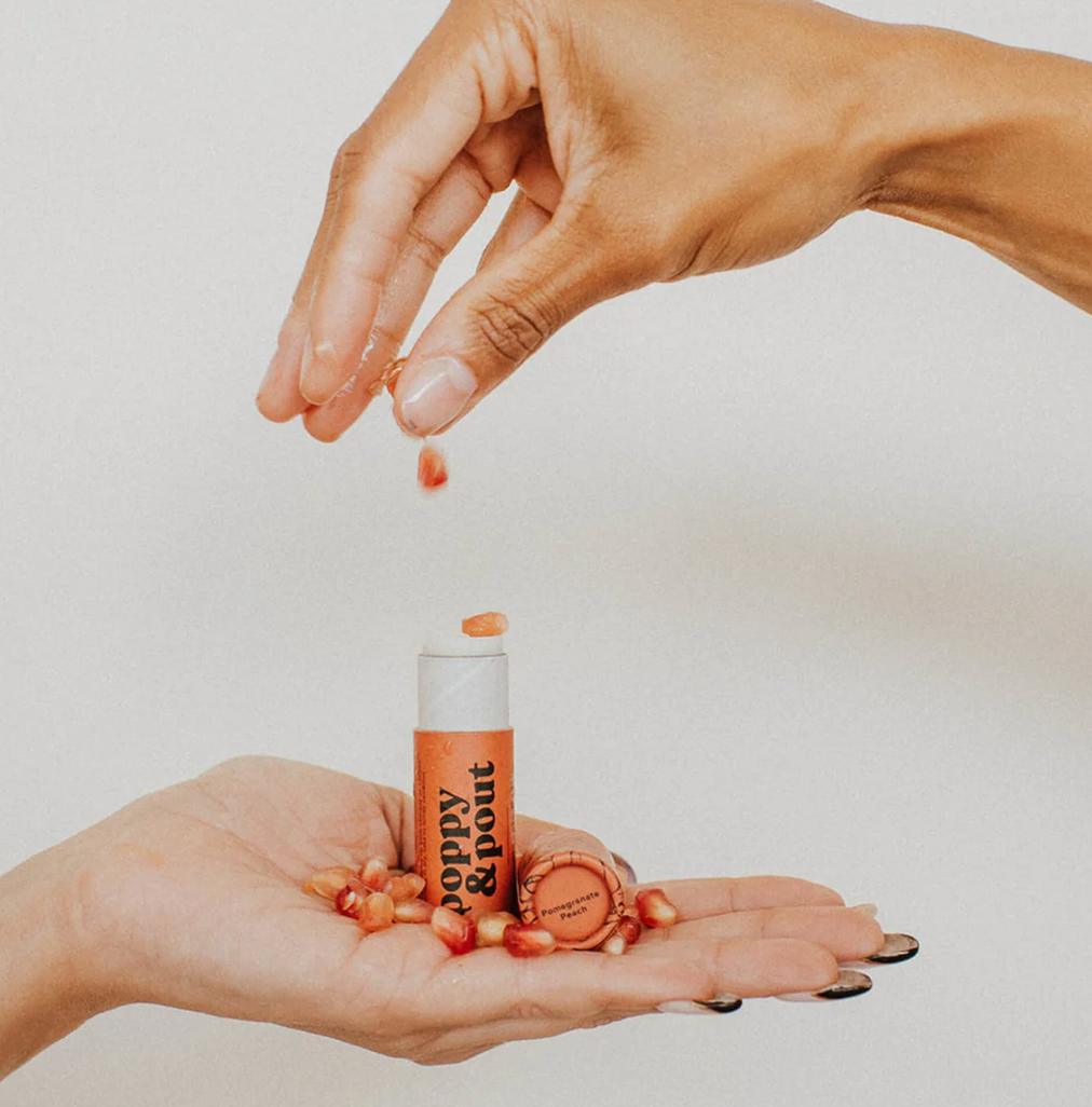 Pomegranate Peach Lip Balm - Poppy & Pout