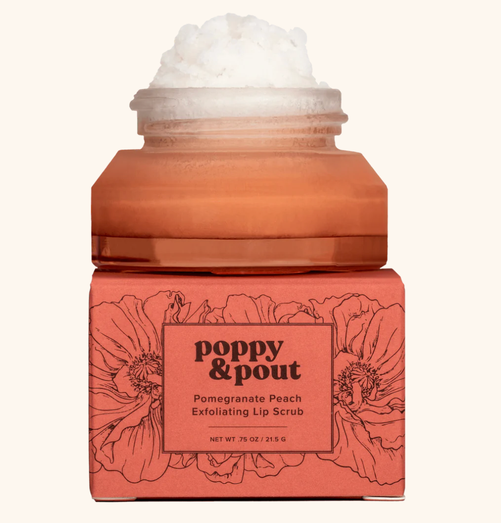 Pomegranate Peach Lip Scrub - Poppy & Pout