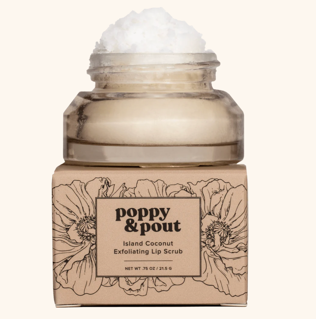 Island Coconut Lip Scrub - Poppy & Pout
