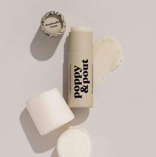 Marshmallow Creme Lip Balm - Poppy & Pout