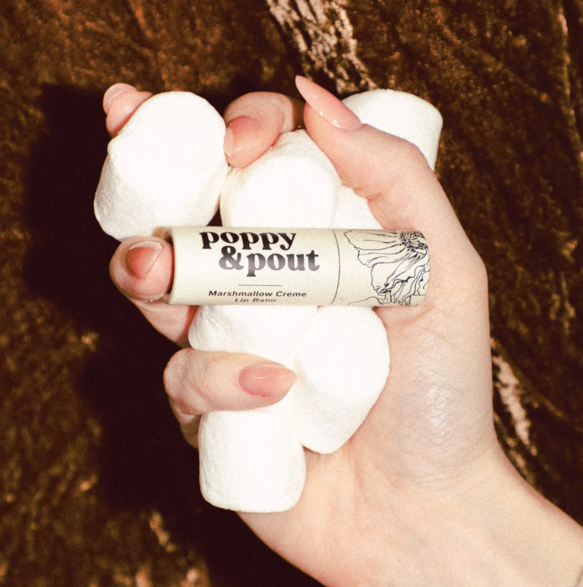 Marshmallow Creme Lip Balm - Poppy & Pout