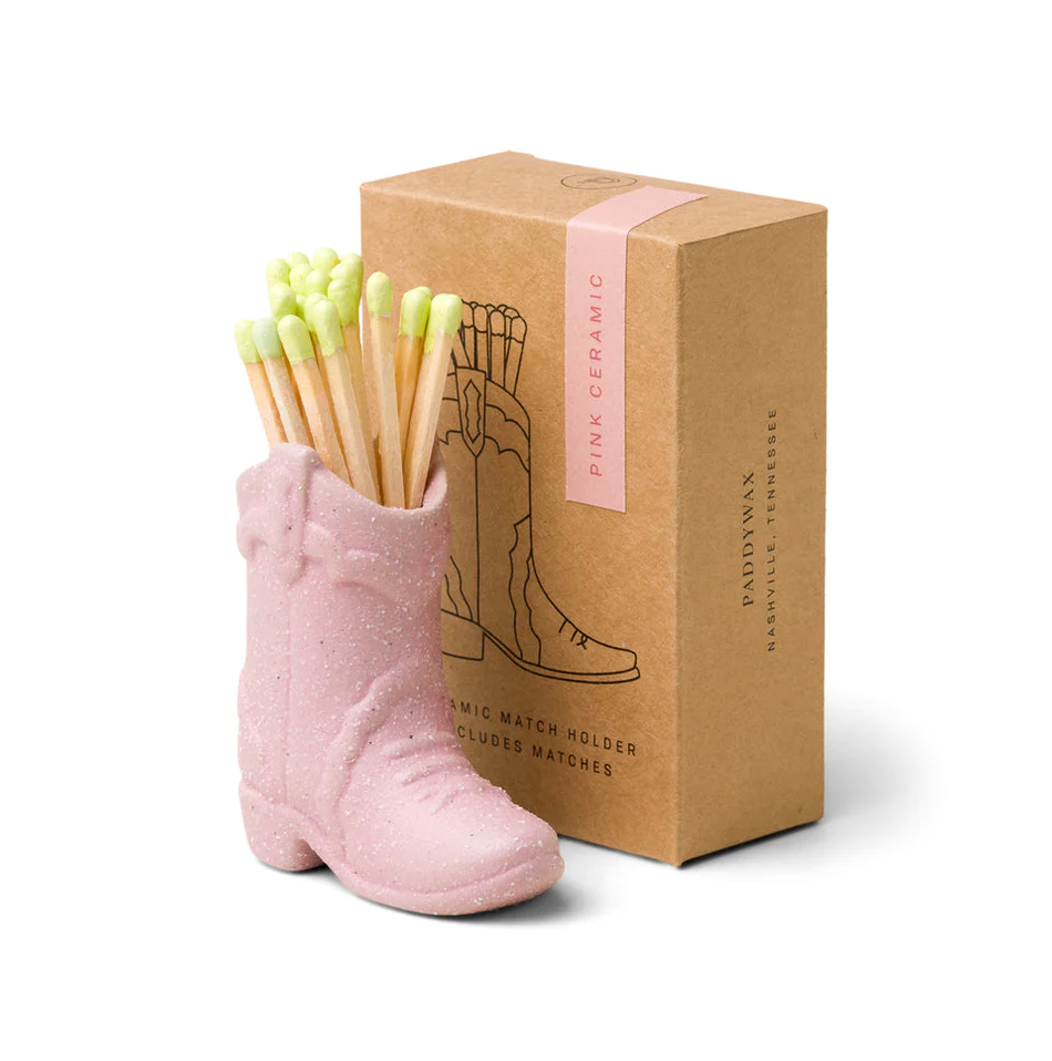 Cowboy Boot Match Holder - Pink