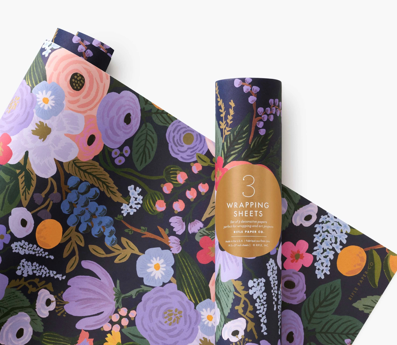 Garden Party Violet Wrapping Sheets