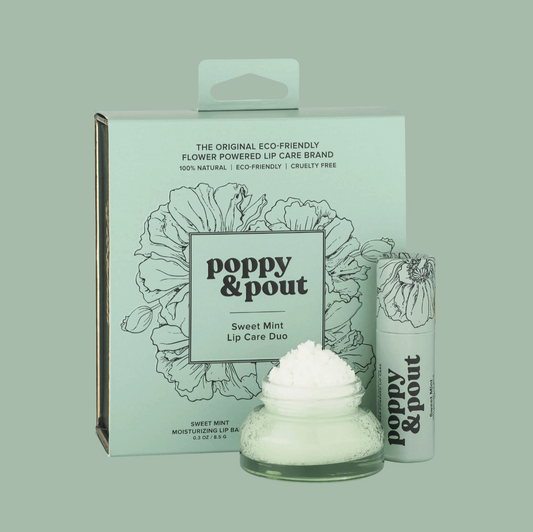 Lip Care Poppy & Pout Duo - Sweet Mint