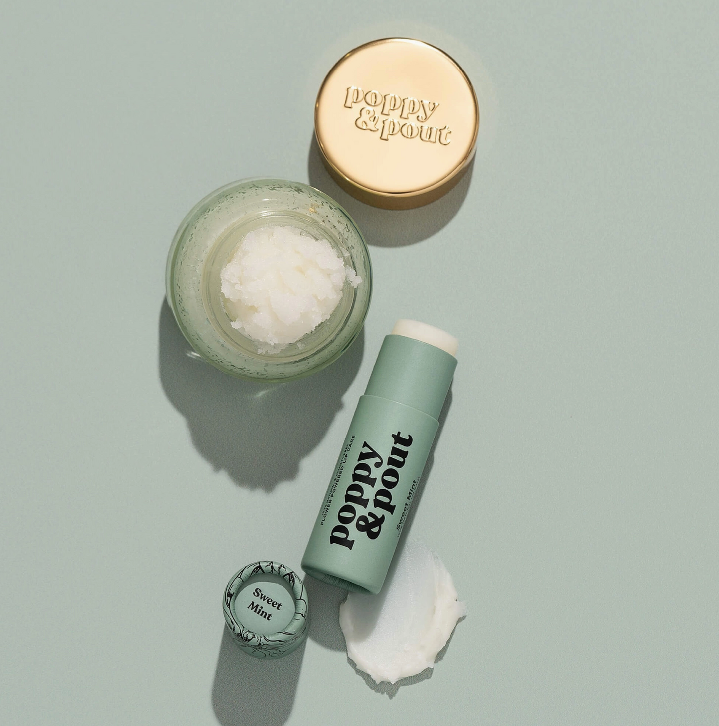 Lip Care Poppy & Pout Duo - Sweet Mint
