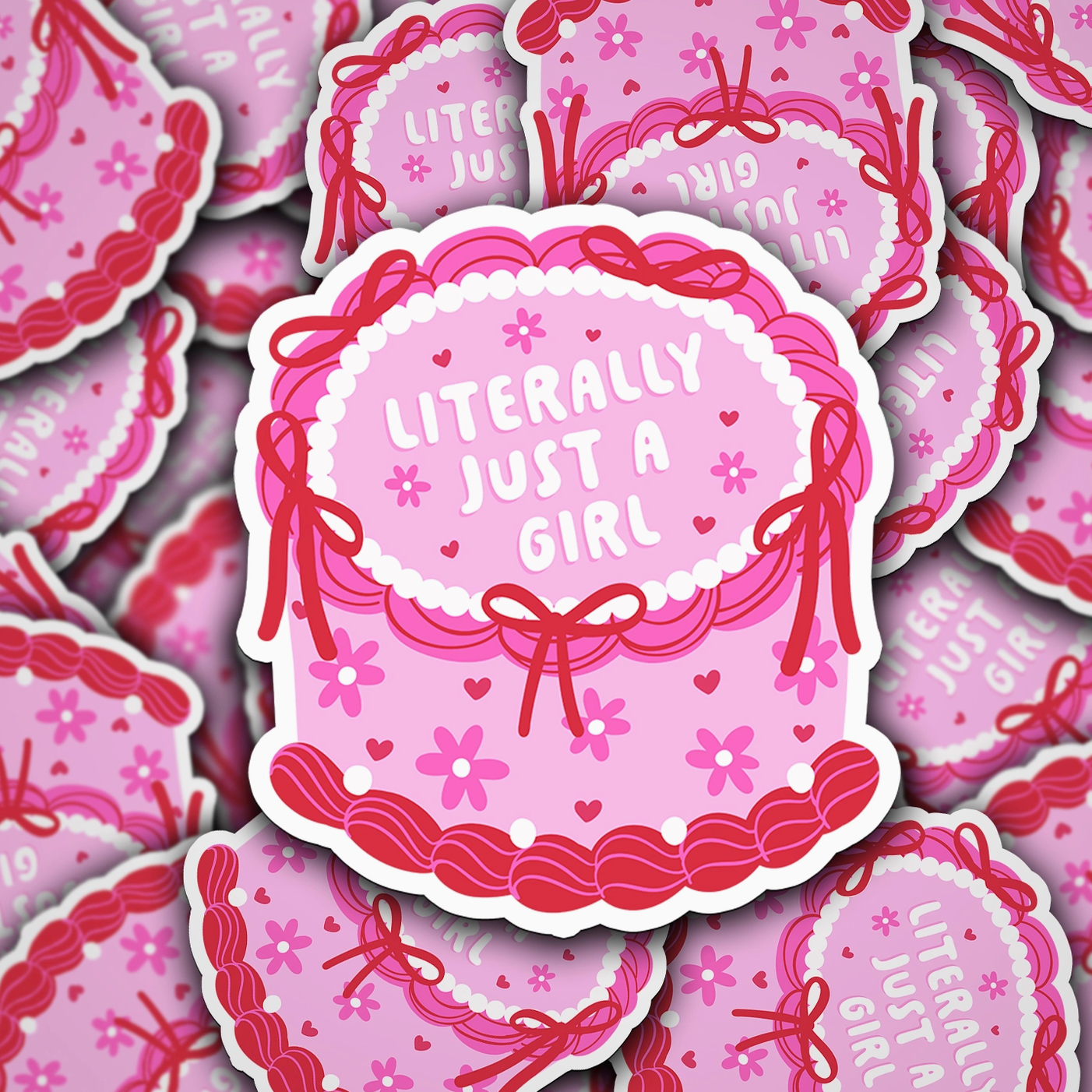 Literally Just a Girl Sticker