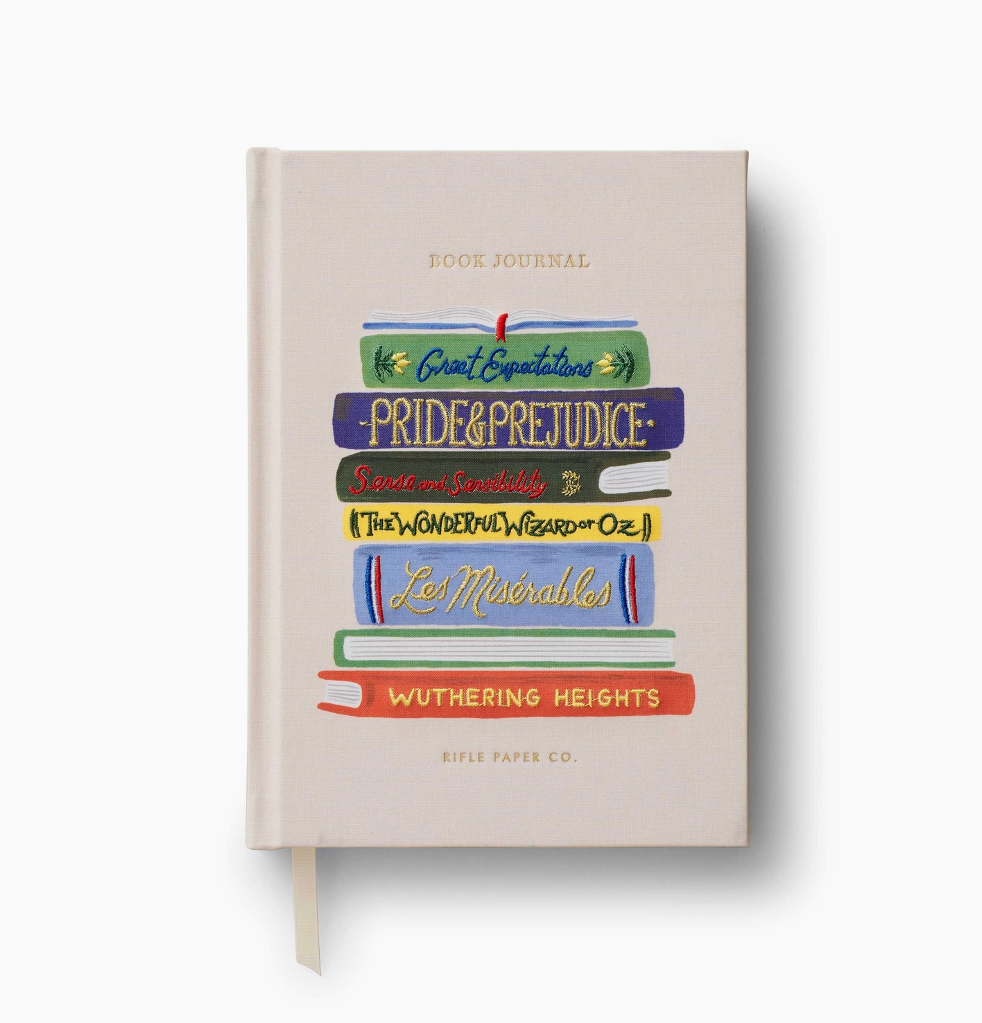Book Club Embroidered Book Journal