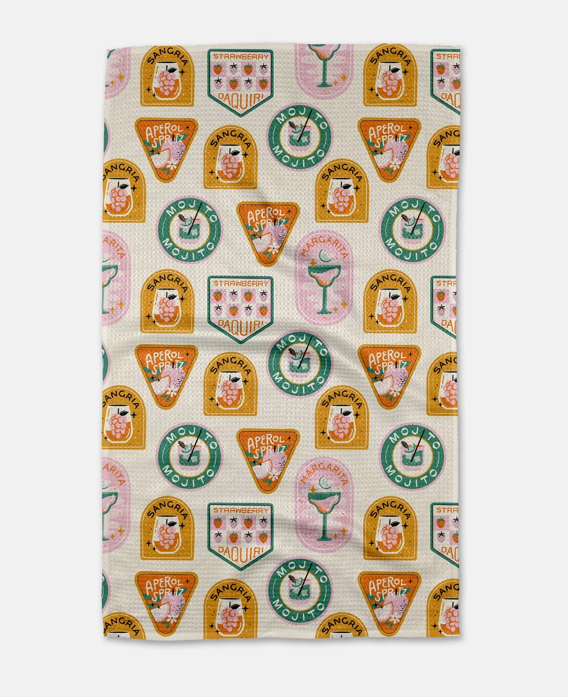 Cocktail Badges Towel