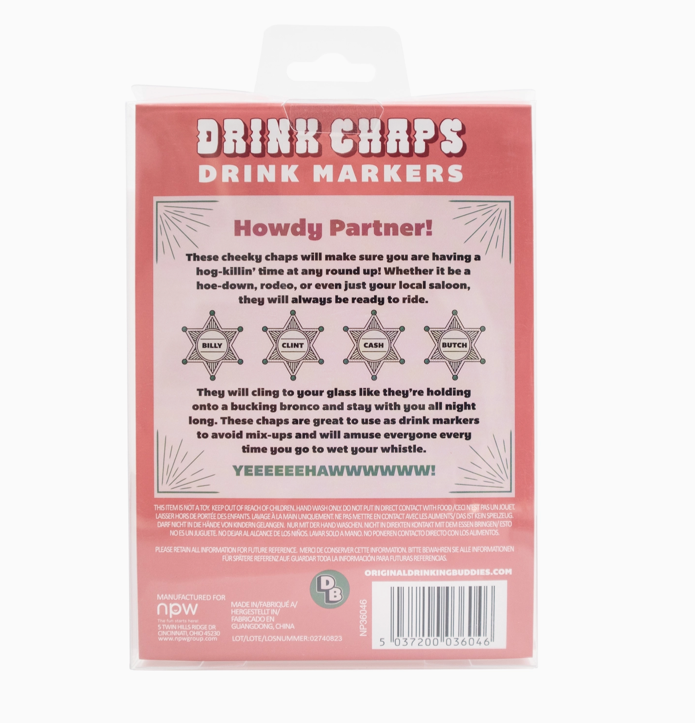 Western Chaps Drink Markers