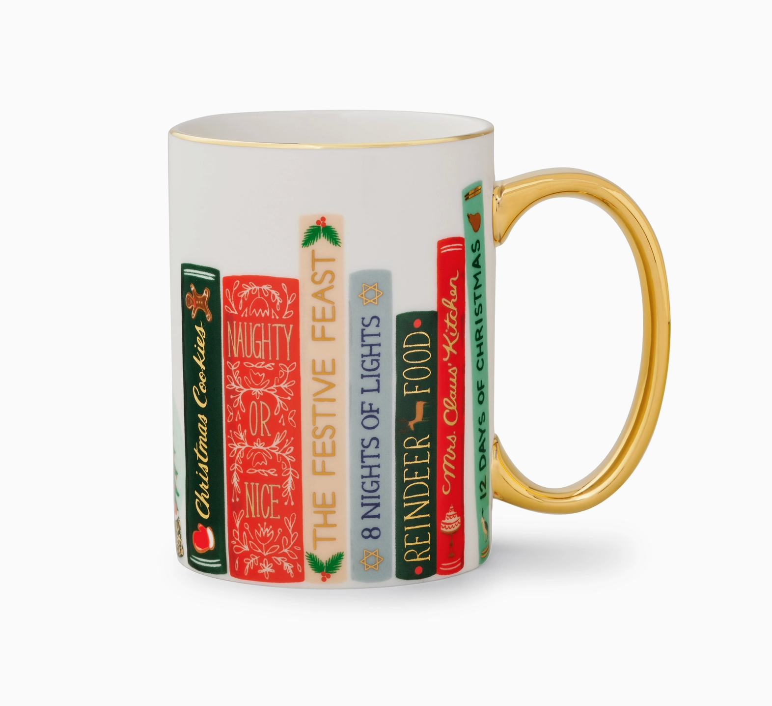 Festive Book Porcelain Mug