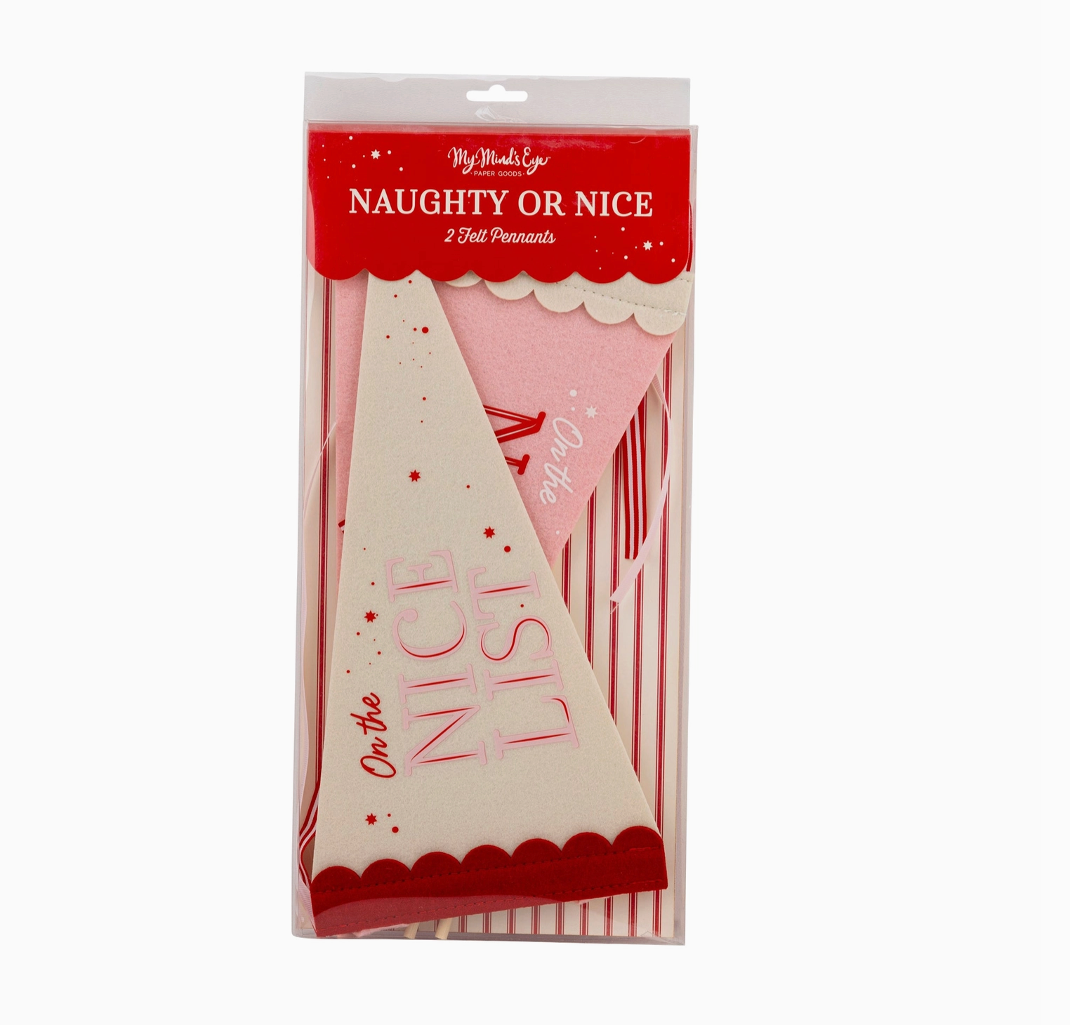 Naughty Nice Felt Banner