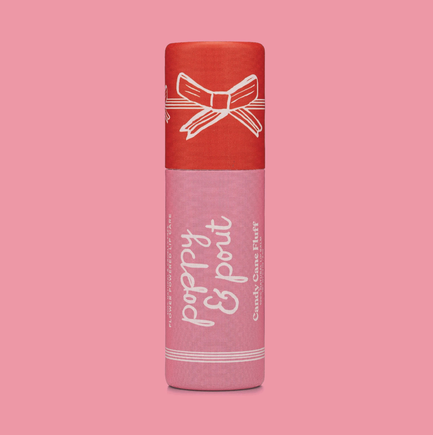 Candy Cane Fluff Lip Balm - Poppy & Pout