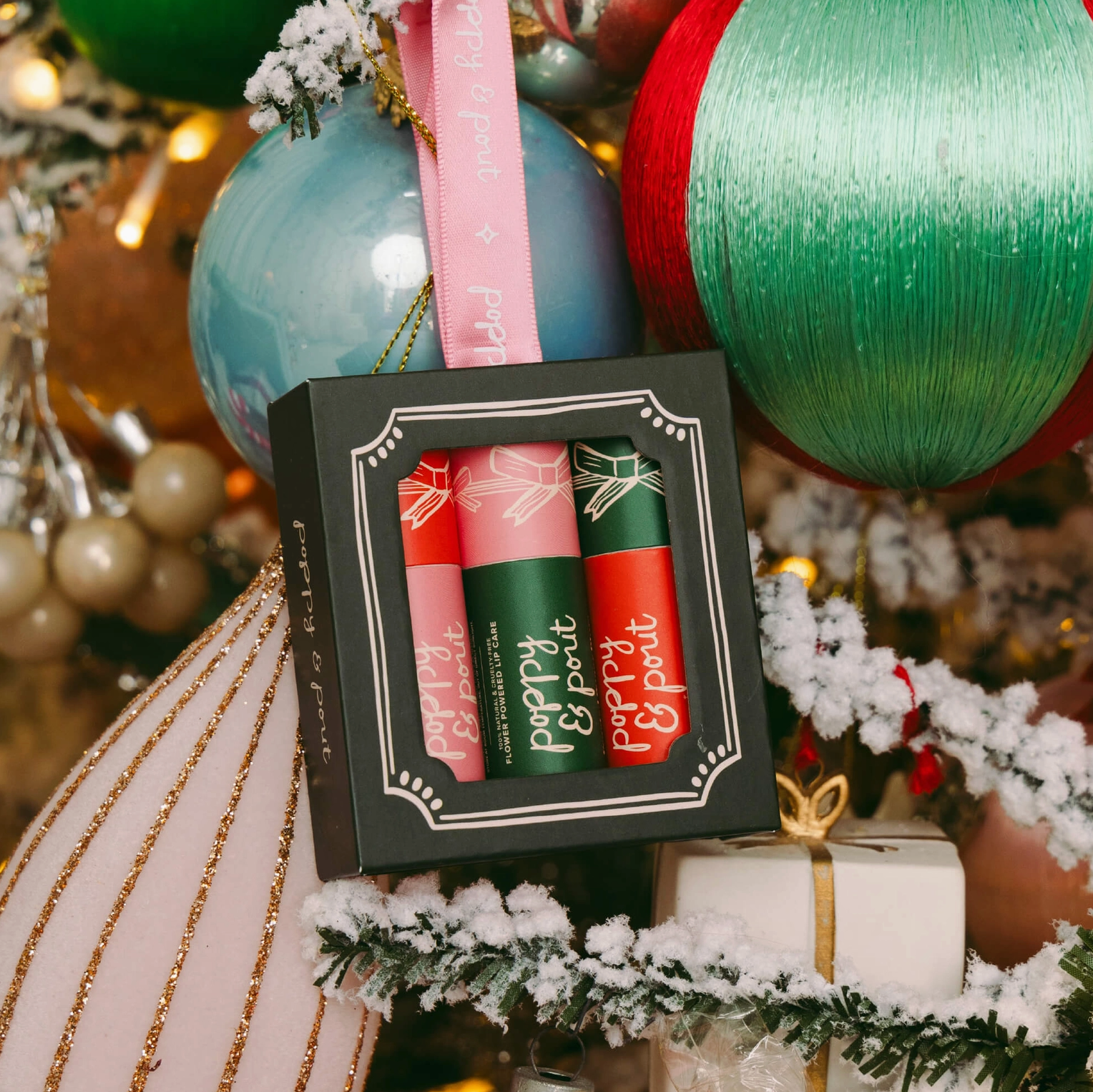 Lip Balm Trio - Holiday Edition Poppy & Pout