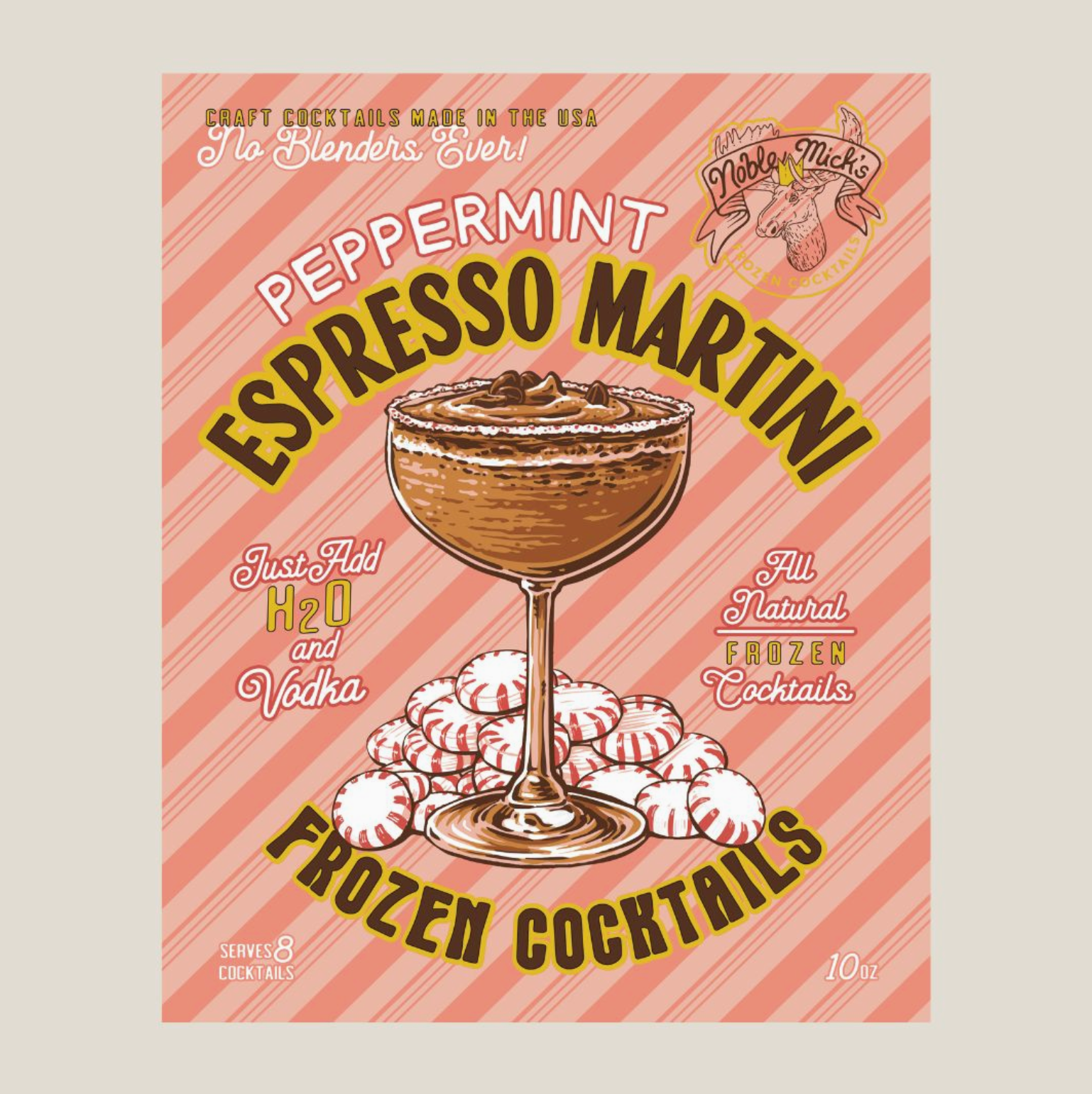 Peppermint Espresso Martini Frozen Cocktail