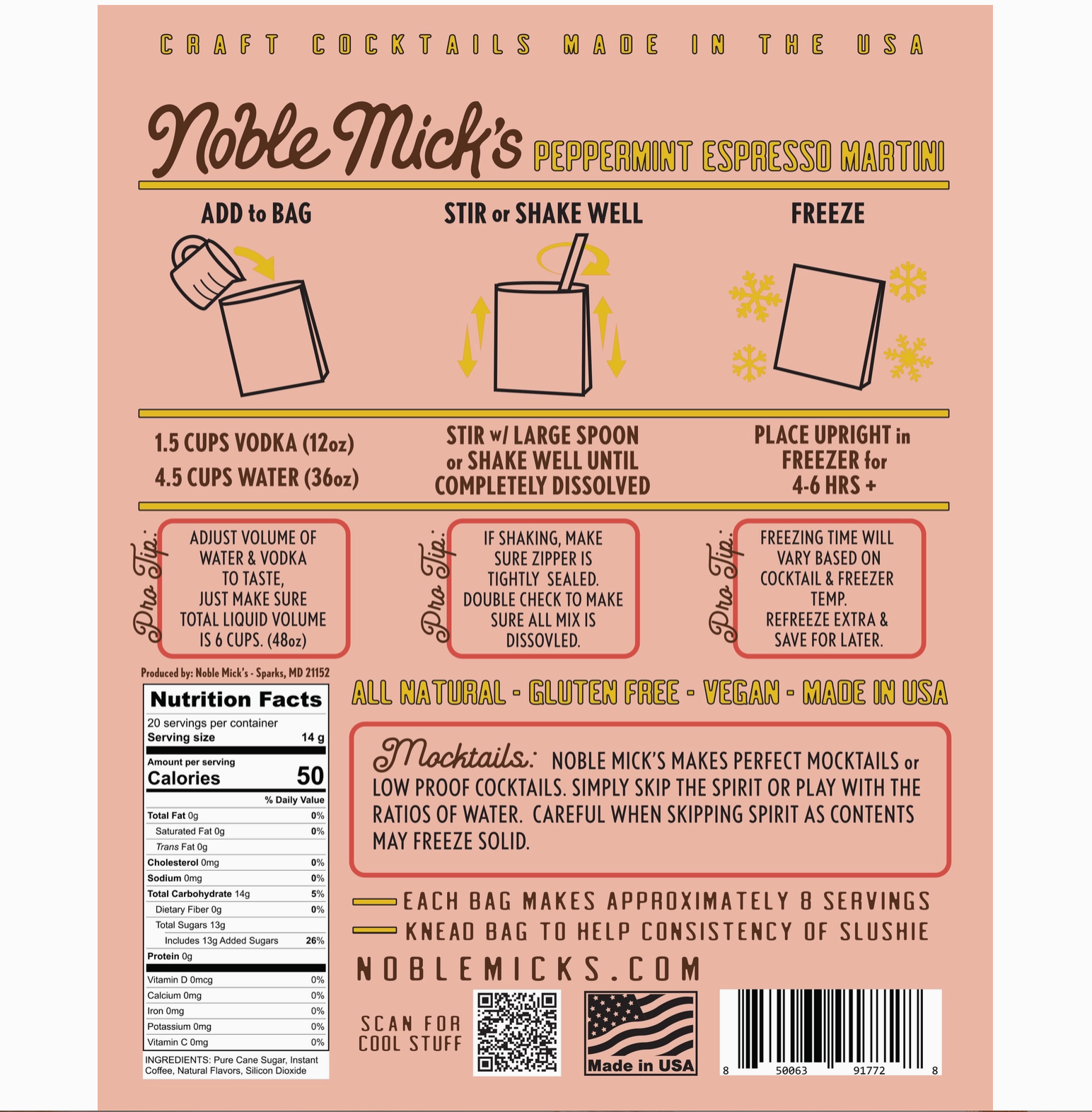 Peppermint Espresso Martini Frozen Cocktail