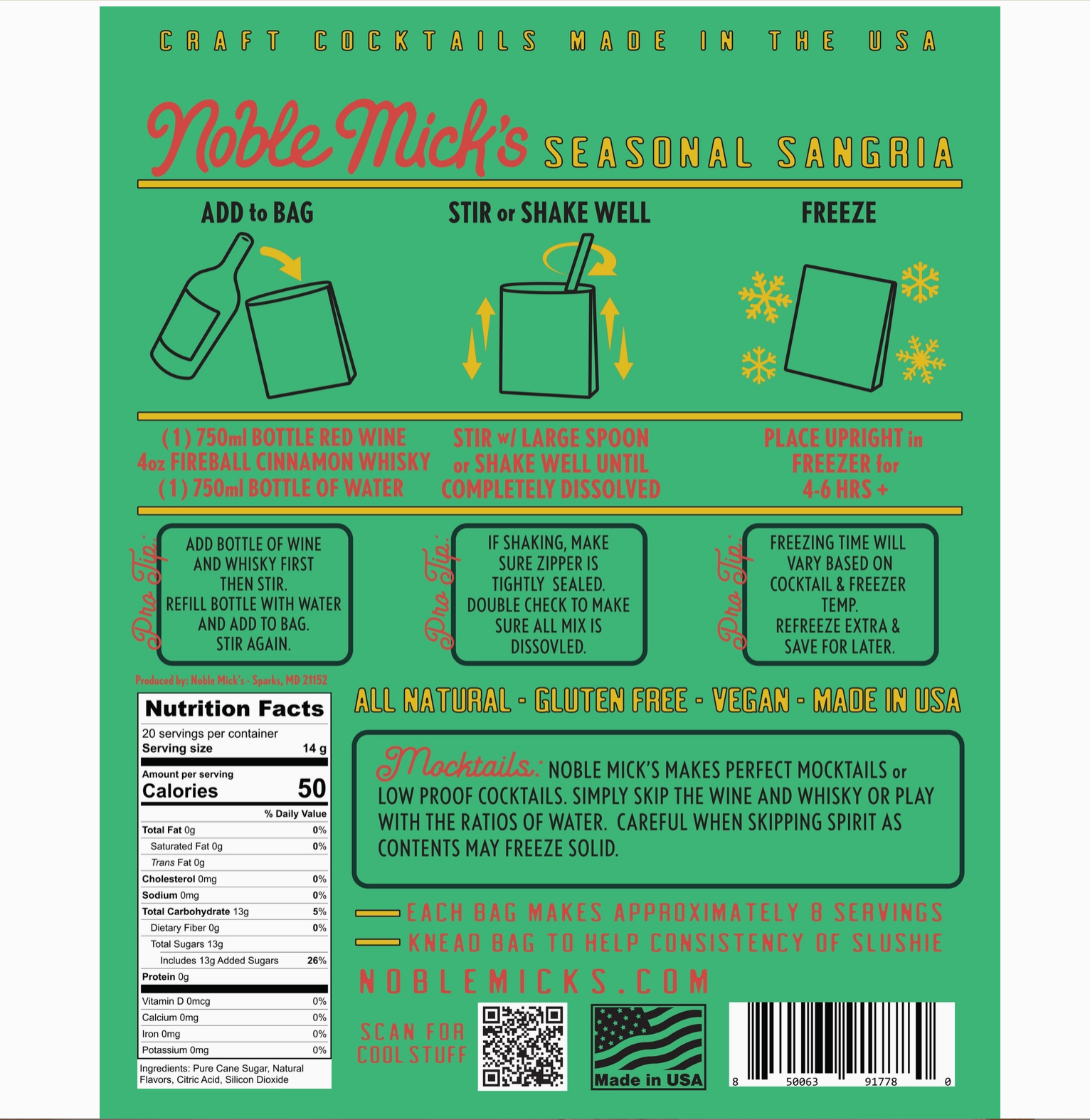 Seasonal Sangria Frozen Cocktail