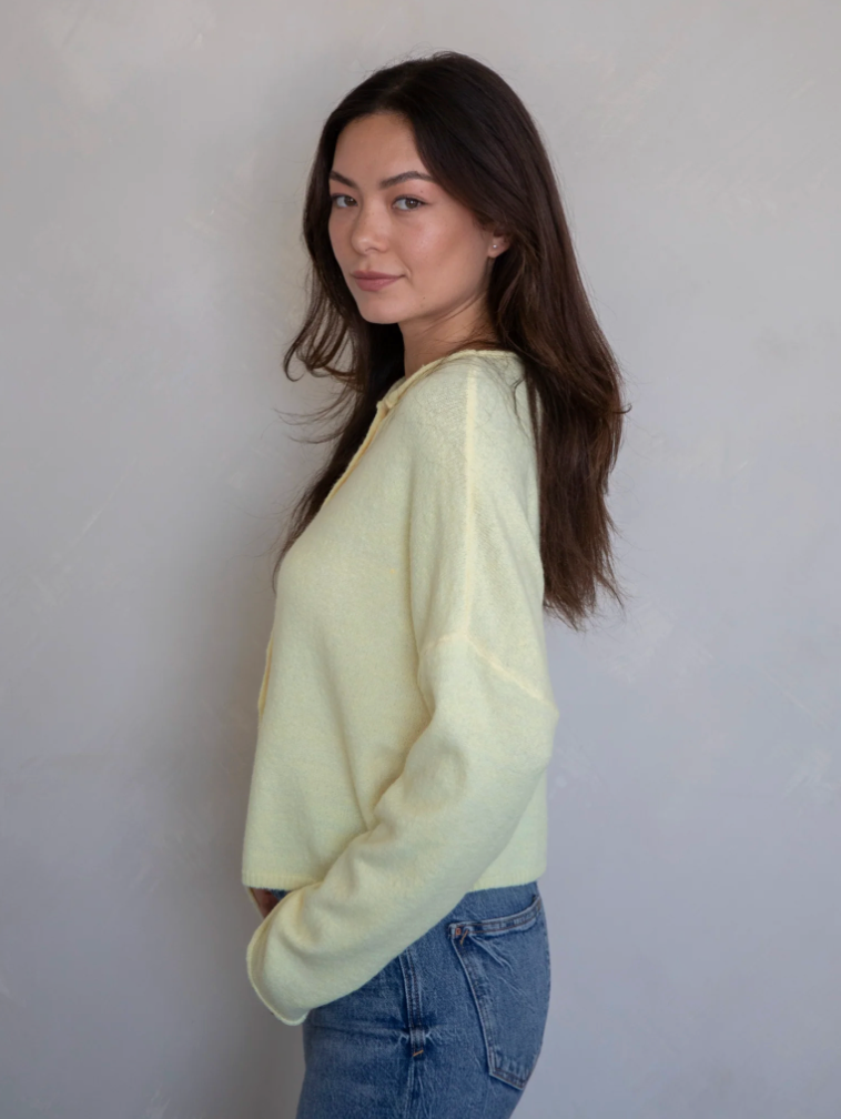 Butter Yellow Piper Cardigan