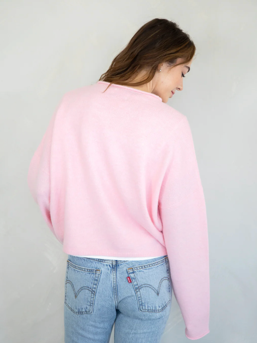 Baby Pink Piper Cardigan