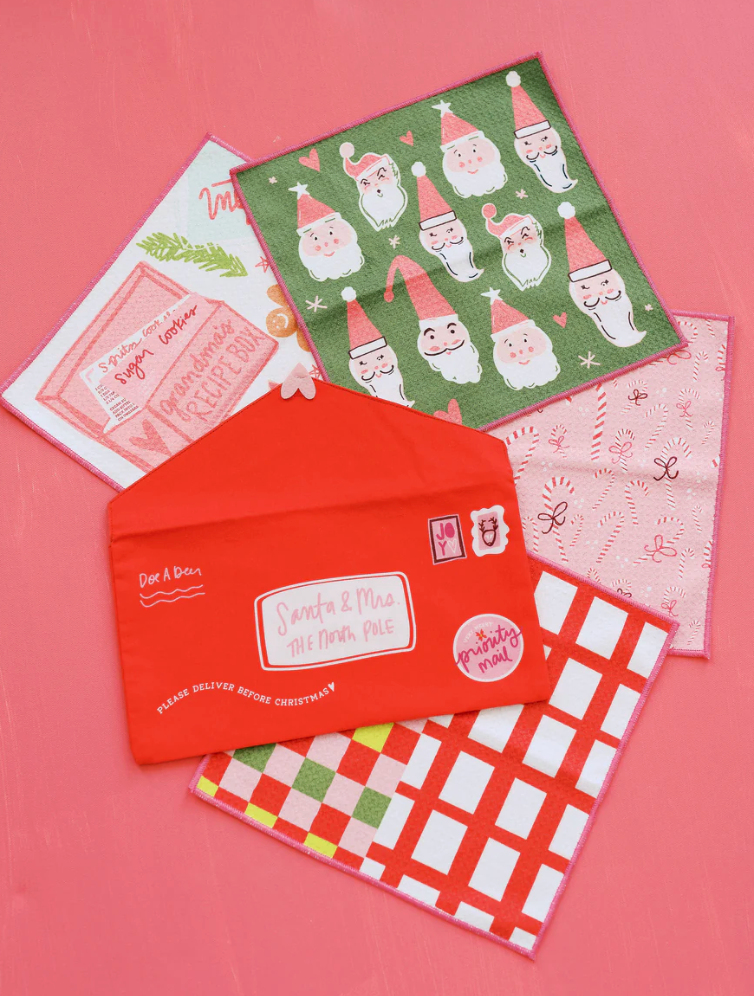 Letters to Santa Wafflecloths - Set of 4