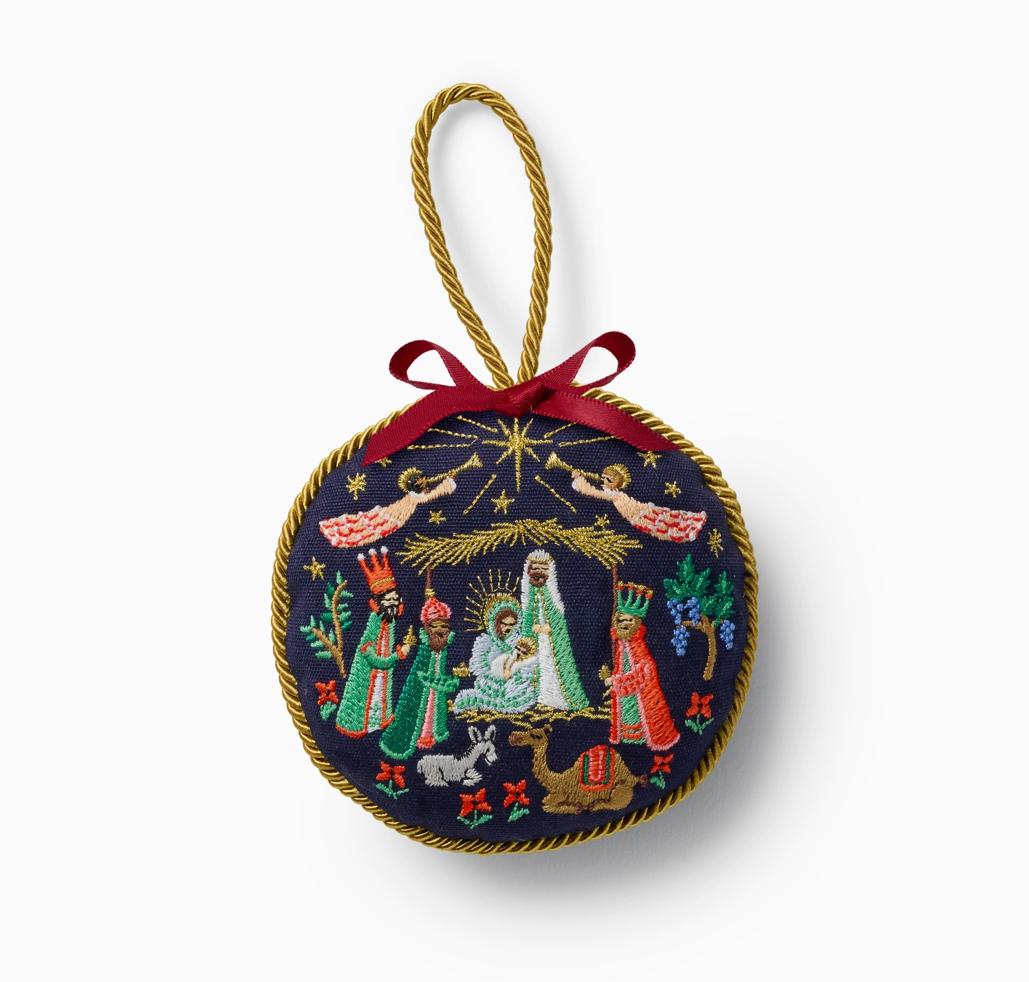 Nativity Embroidered Ornament