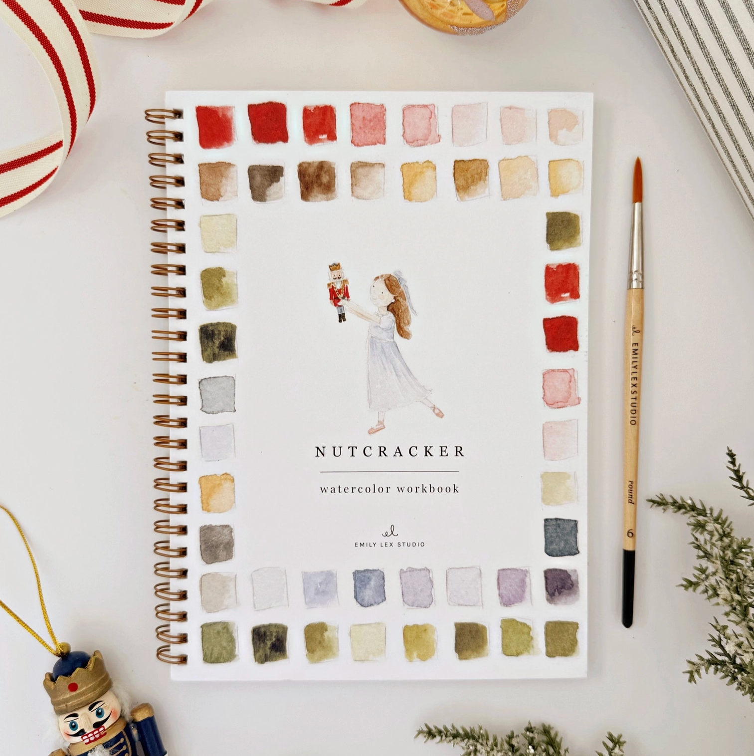 Nutcracker Watercolor Notebook