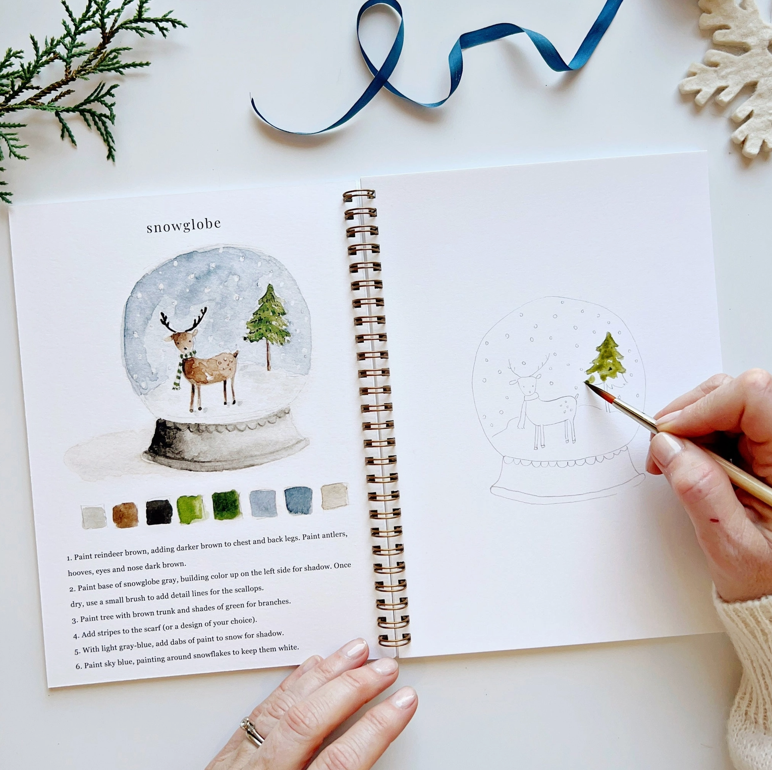 Winter Watercolor Notebook