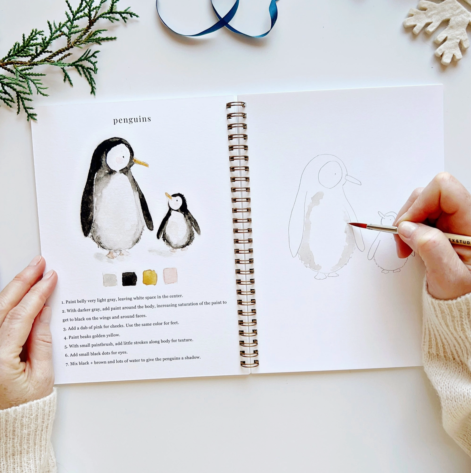 Winter Watercolor Notebook