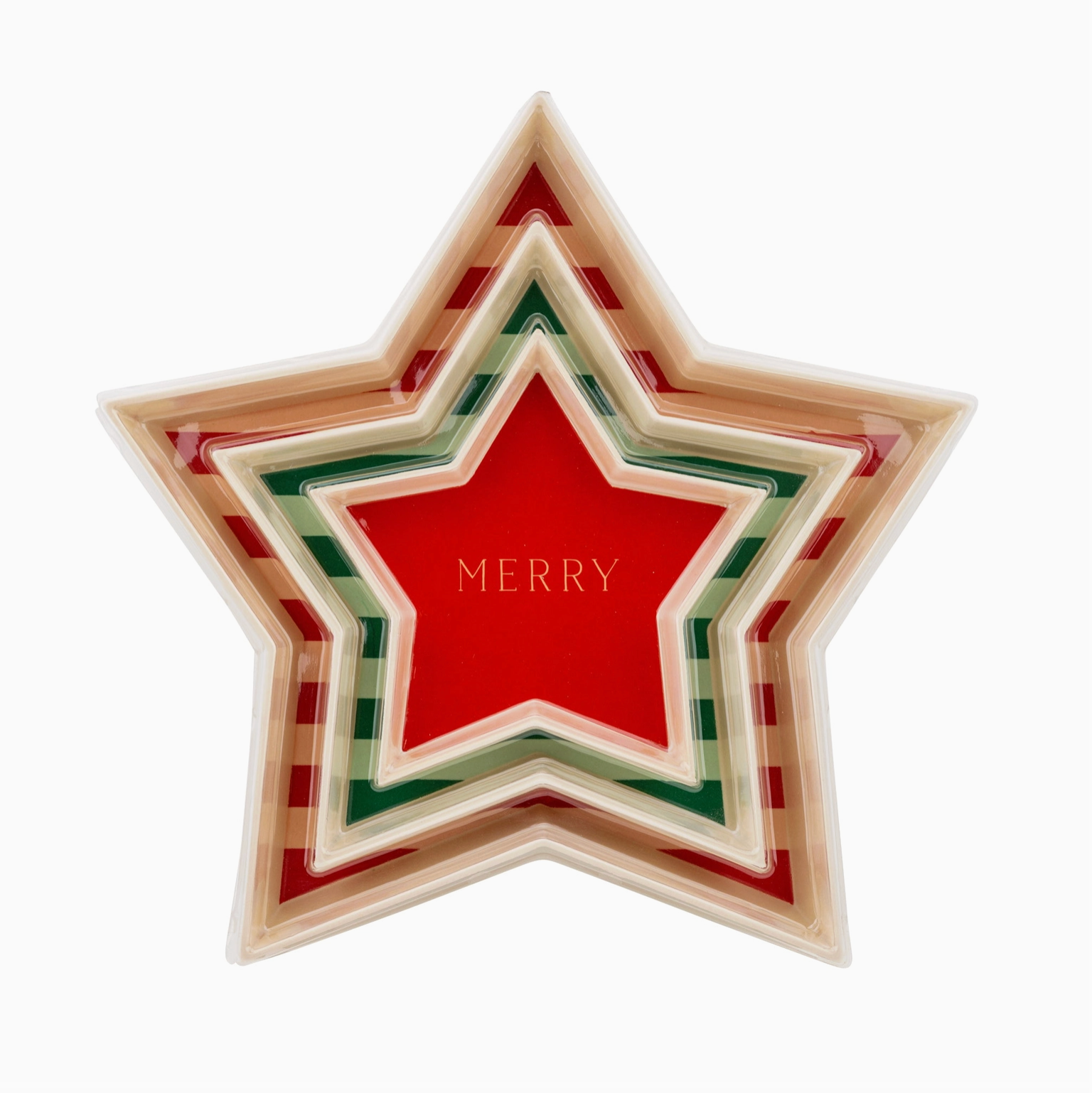 Merry + Joy Star Tray Set