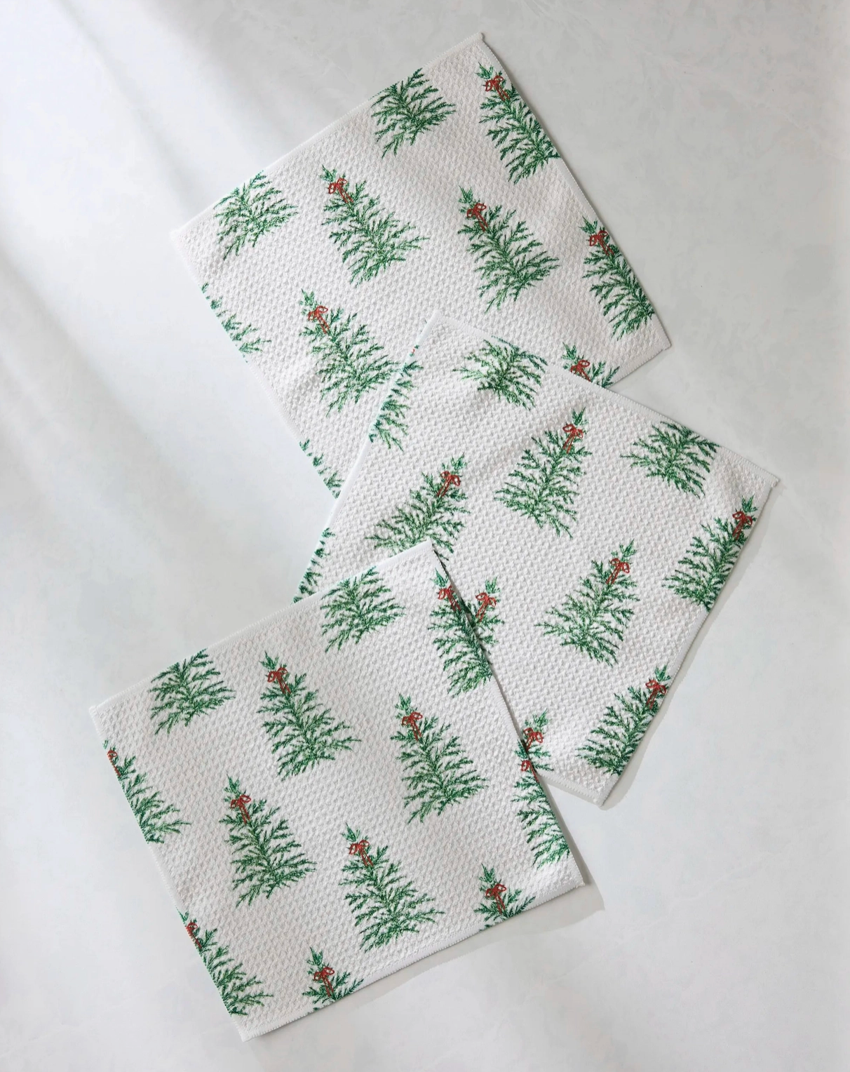 Pine Tree Dishcloth Set