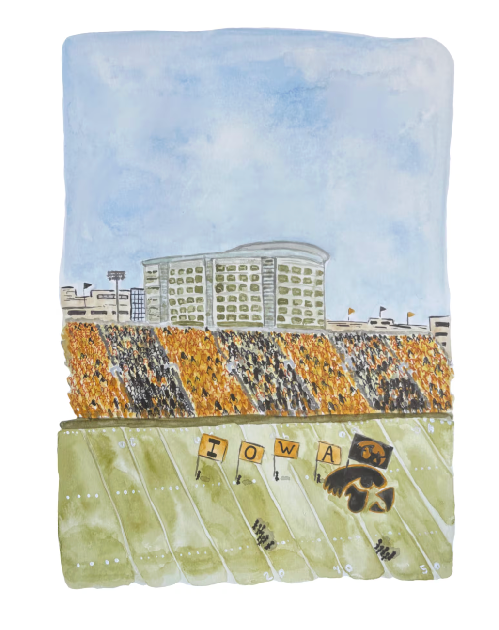 University of Iowa Print - Kinnick Stadium