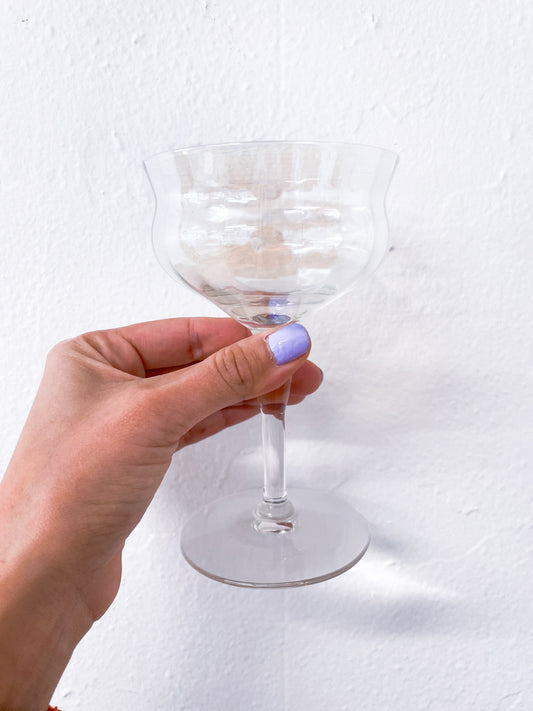 Iridescent Coupe Drinking Glass