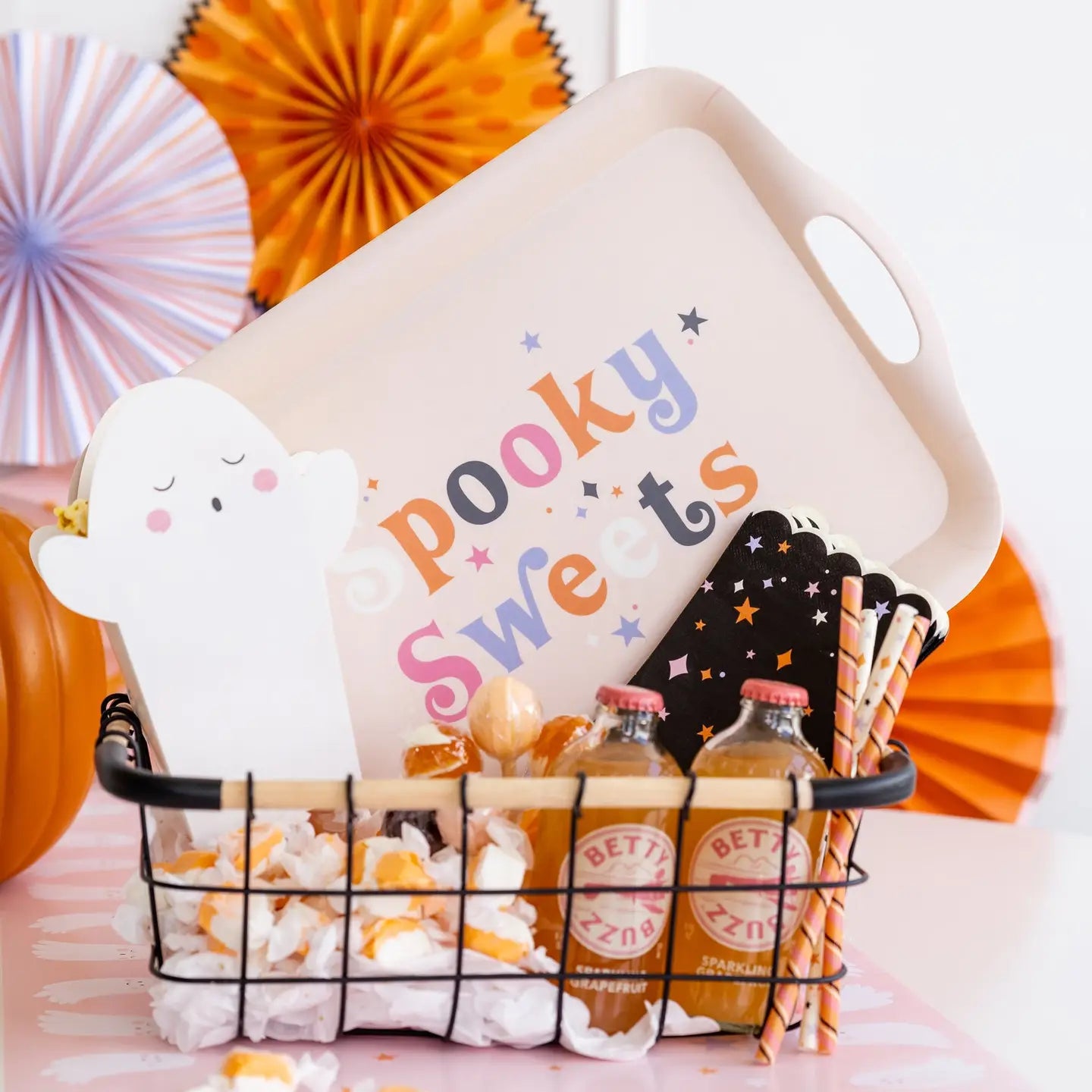 Spooky Sweets Bamboo Reusable Tray