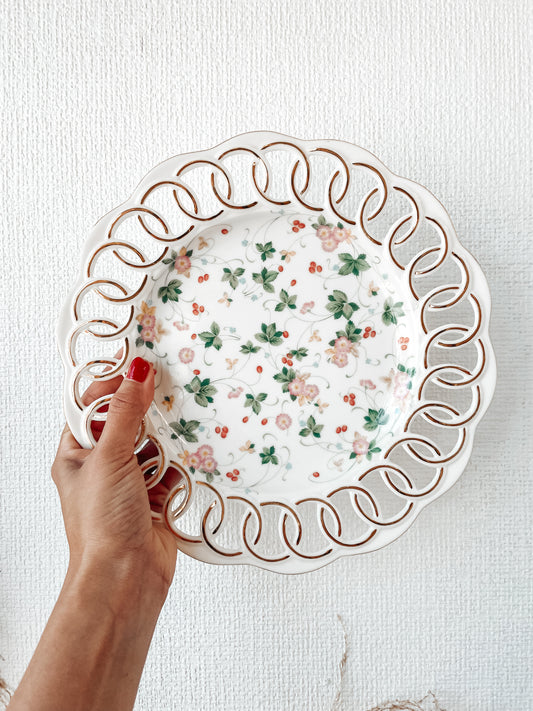 Vintage Floral Dish