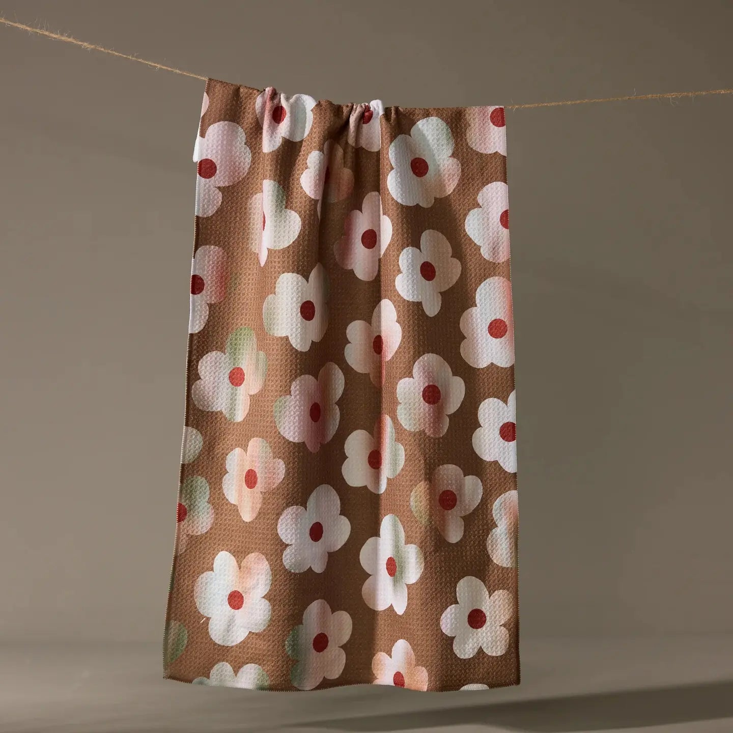 Brown Brushed Bouquet Towel