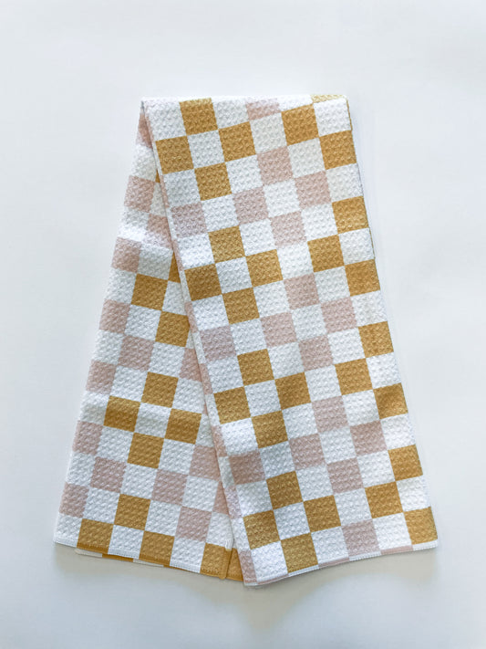 Spring Checkers Towel