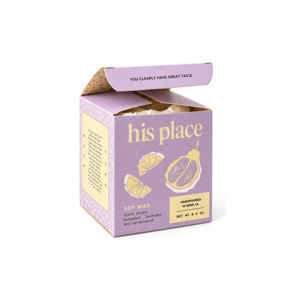 His Place Candle