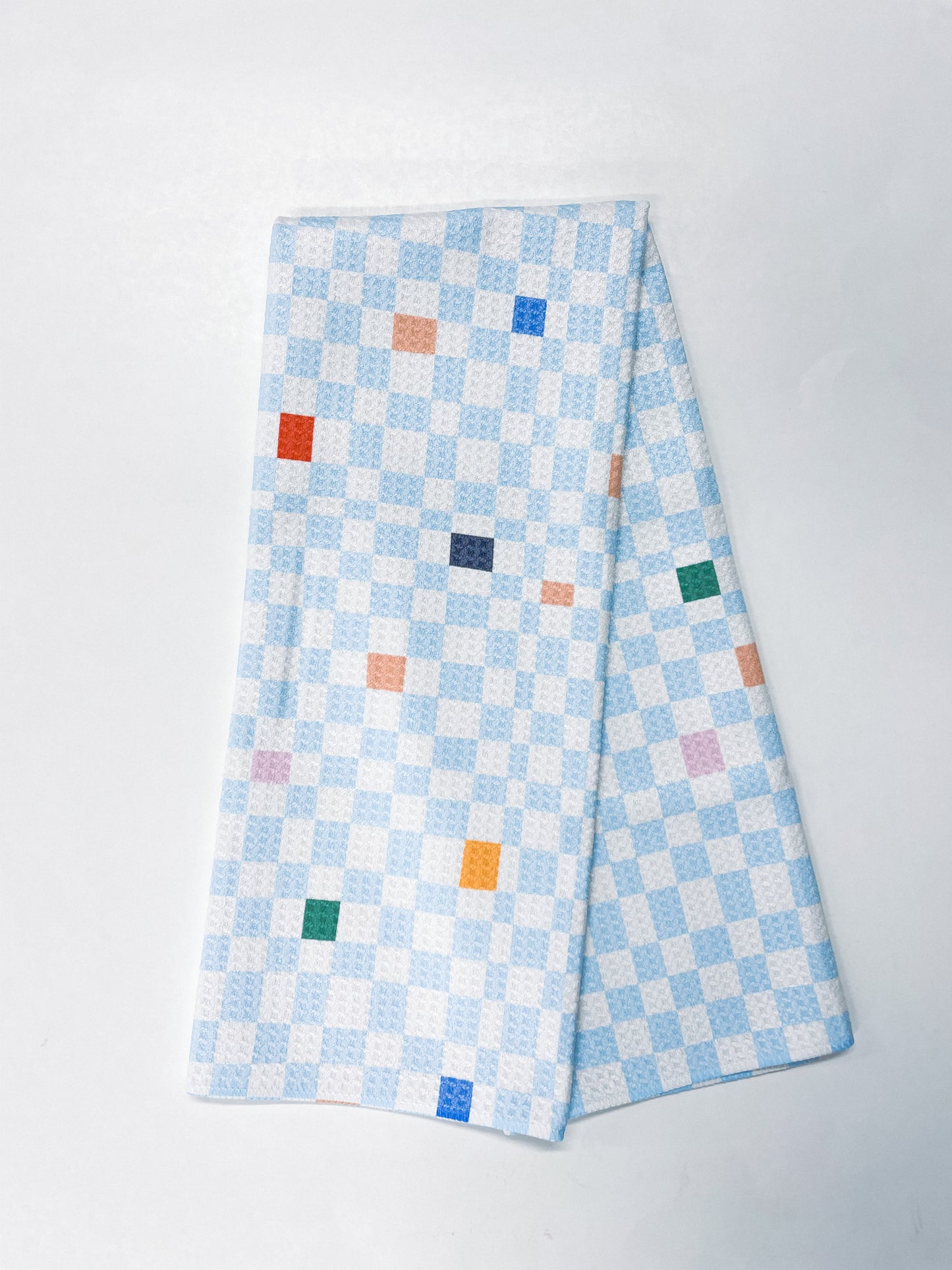 Blue Checker Towel