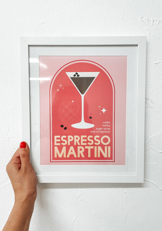 Espresso Martini Print w/Frame