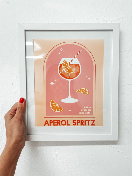 Aperol Spritz Print w/Frame