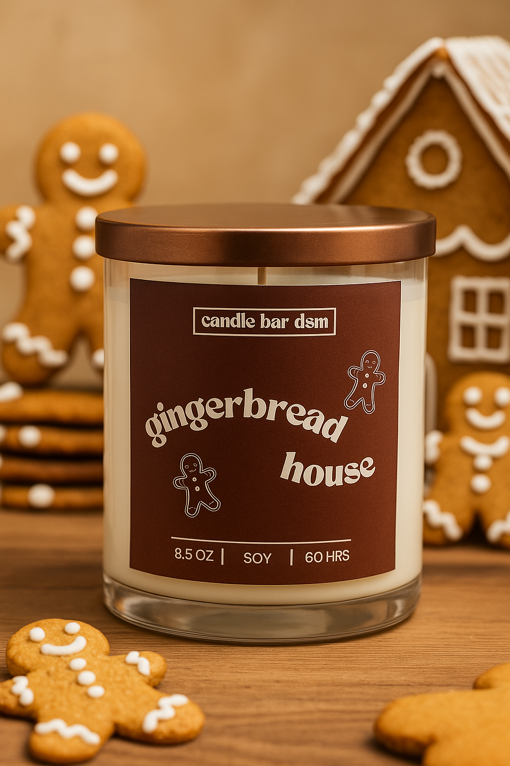 Gingerbread House Candle
