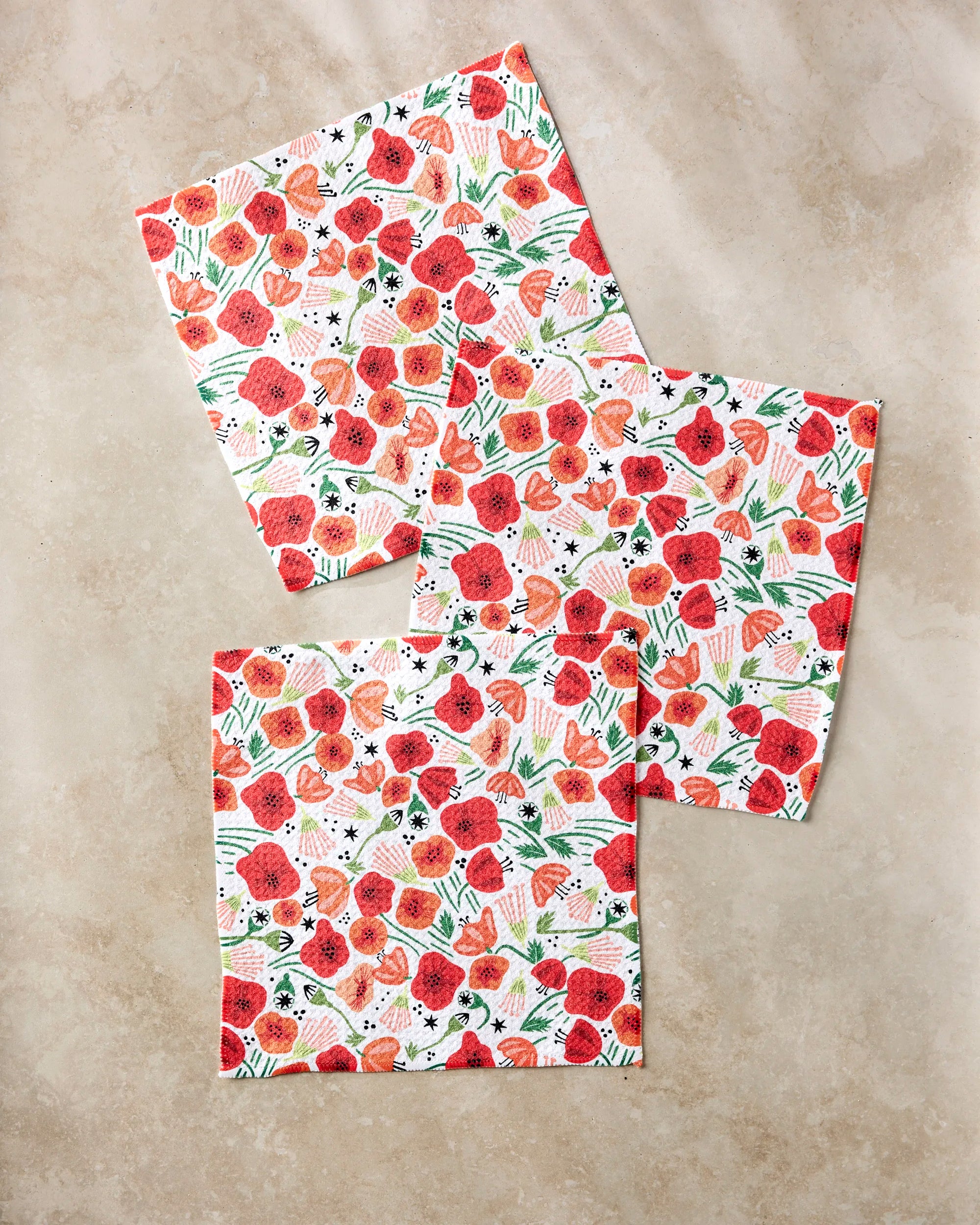 Poppy Power Dishcloth Set