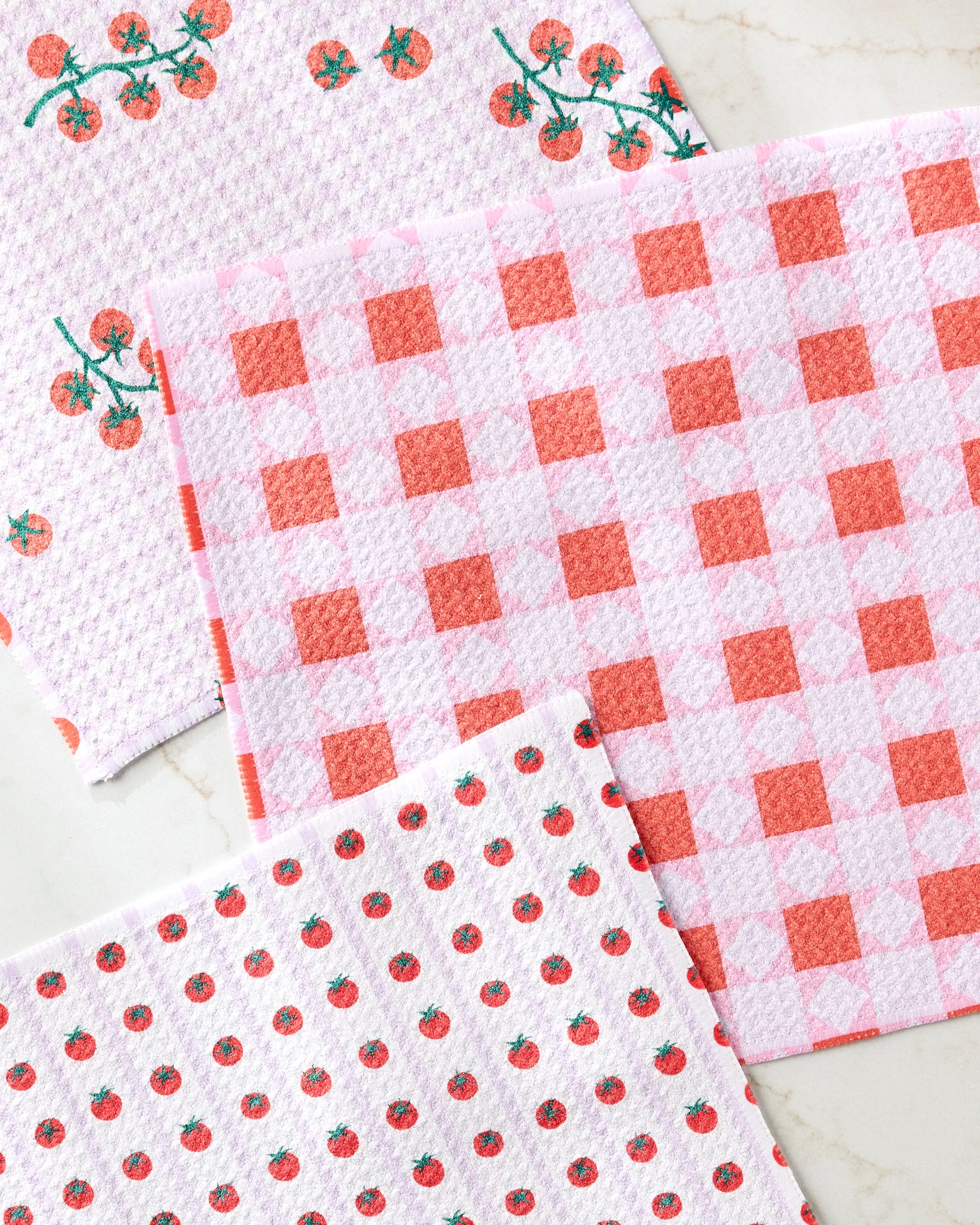 Quilt Tomato Harvest Dishcloth Set