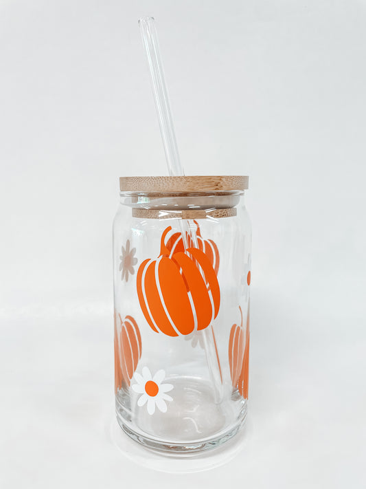 Pumpkin + Flower Tumbler