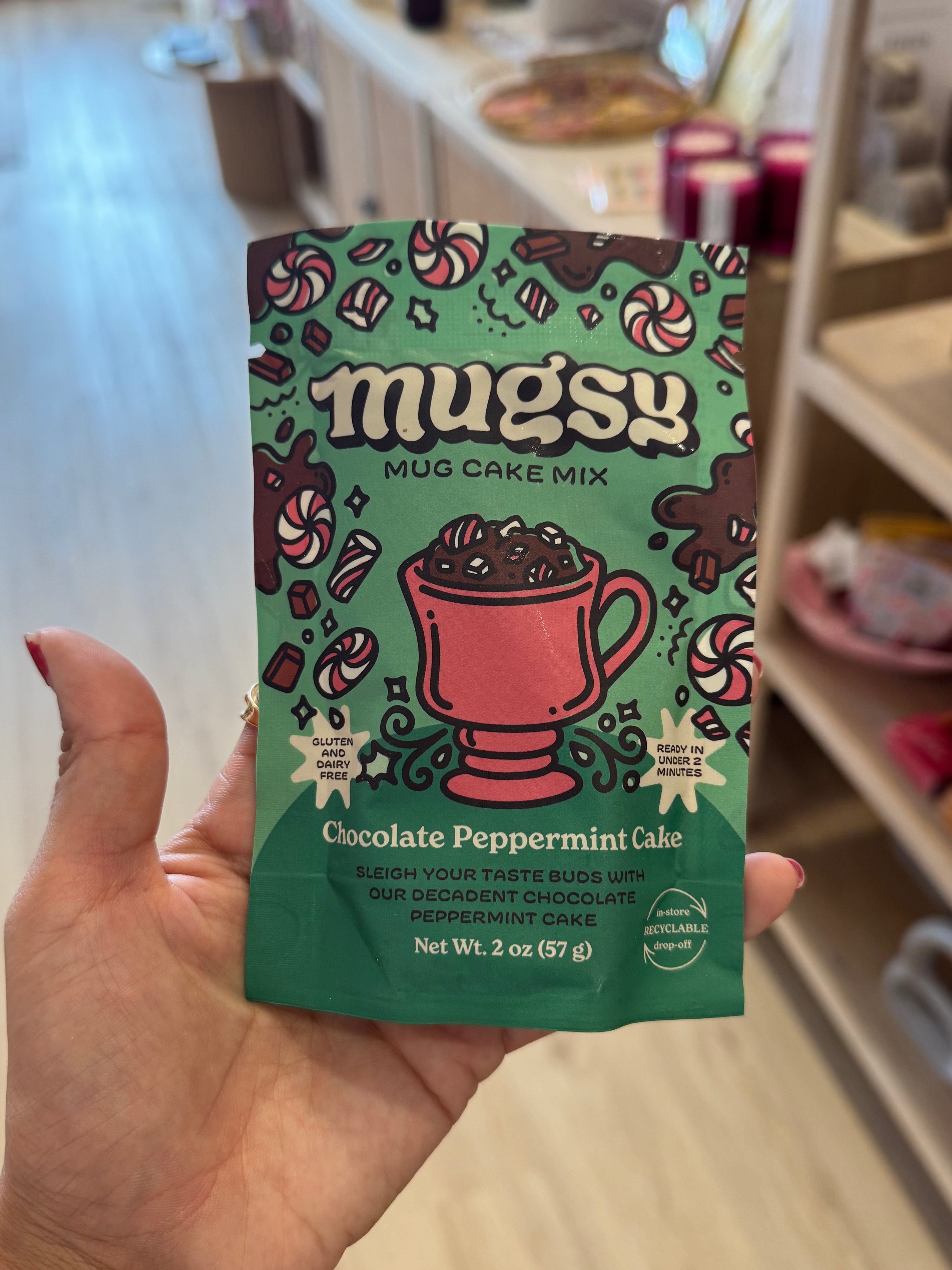 Chocolate Peppermint Mug Cake Mix