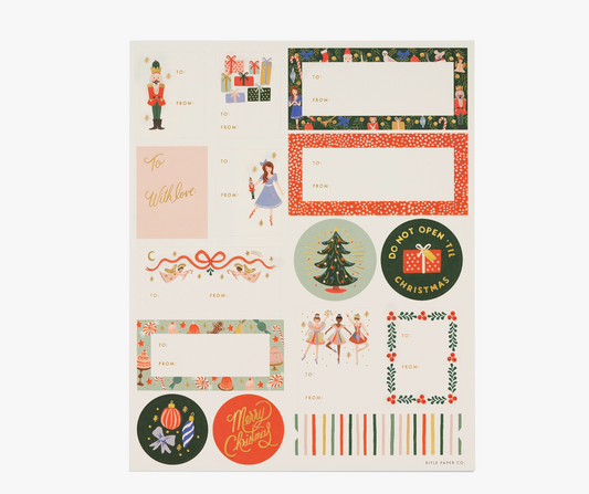 Nutcracker Labels + Stickers