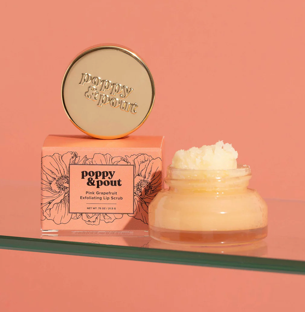 Pink Grapefruit Lip Scrub - Poppy & Pout
