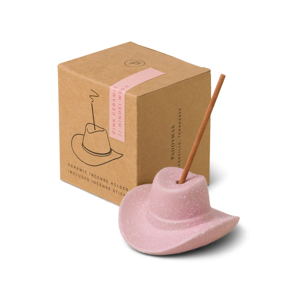Cowboy Hat Incense Holder - Pink