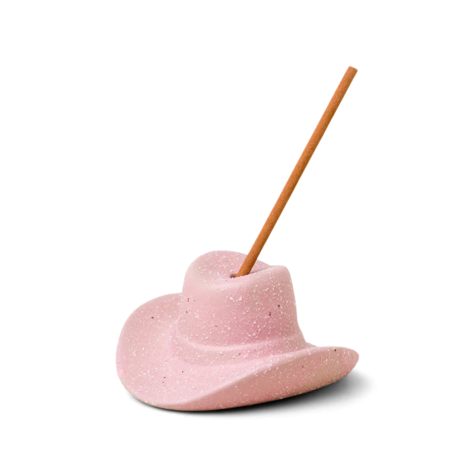 Cowboy Hat Incense Holder - Pink