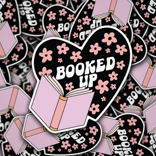 Booked Up Sticker