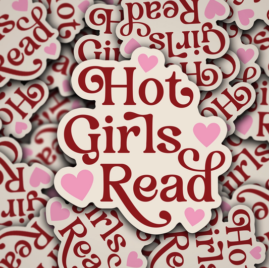 Hot Girls Read Sticker